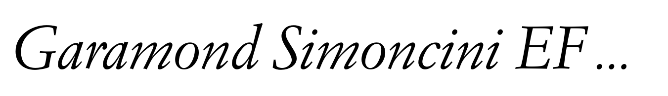 Garamond Simoncini EF Italic